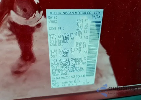 2018 Nissan Rogue S from USA, damaged, VIN 5N1AT2MV2JC825546